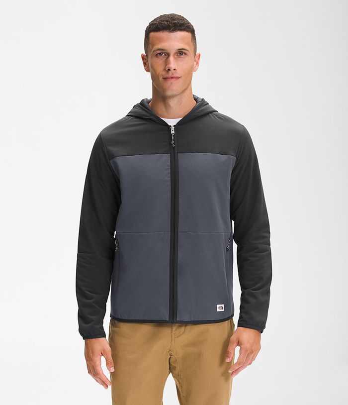 The North Face Winterjas Heren Mountain Sweater Full Rits Hoodie RQPV84301 - Grijs